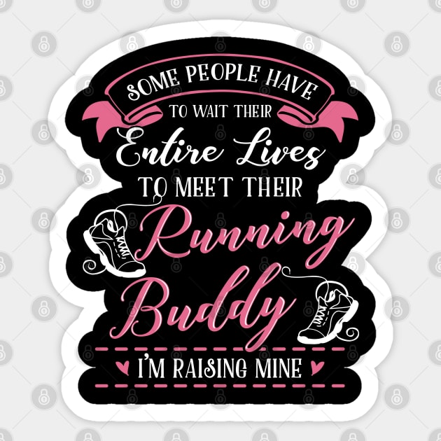 Running Mom and Baby Matching T-shirts Gift Sticker by KsuAnn